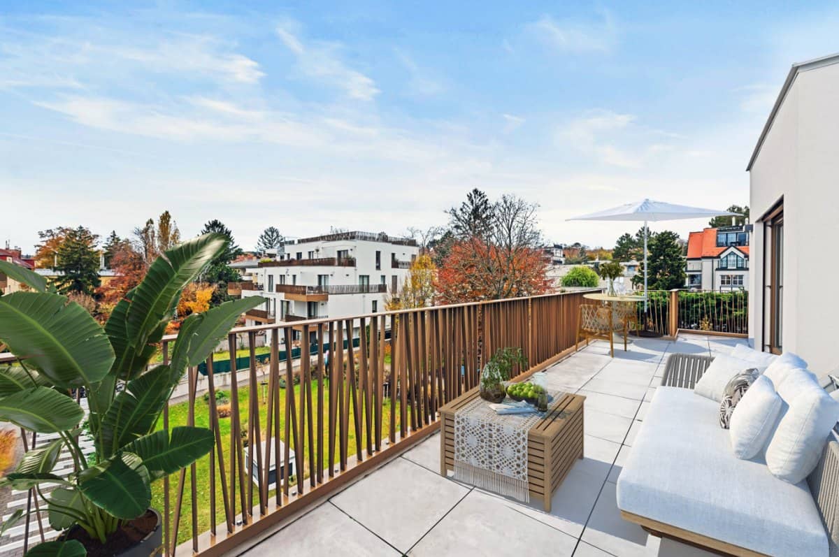 Dachgeschosswohnung mit Dachterrasse und Weinkeller
