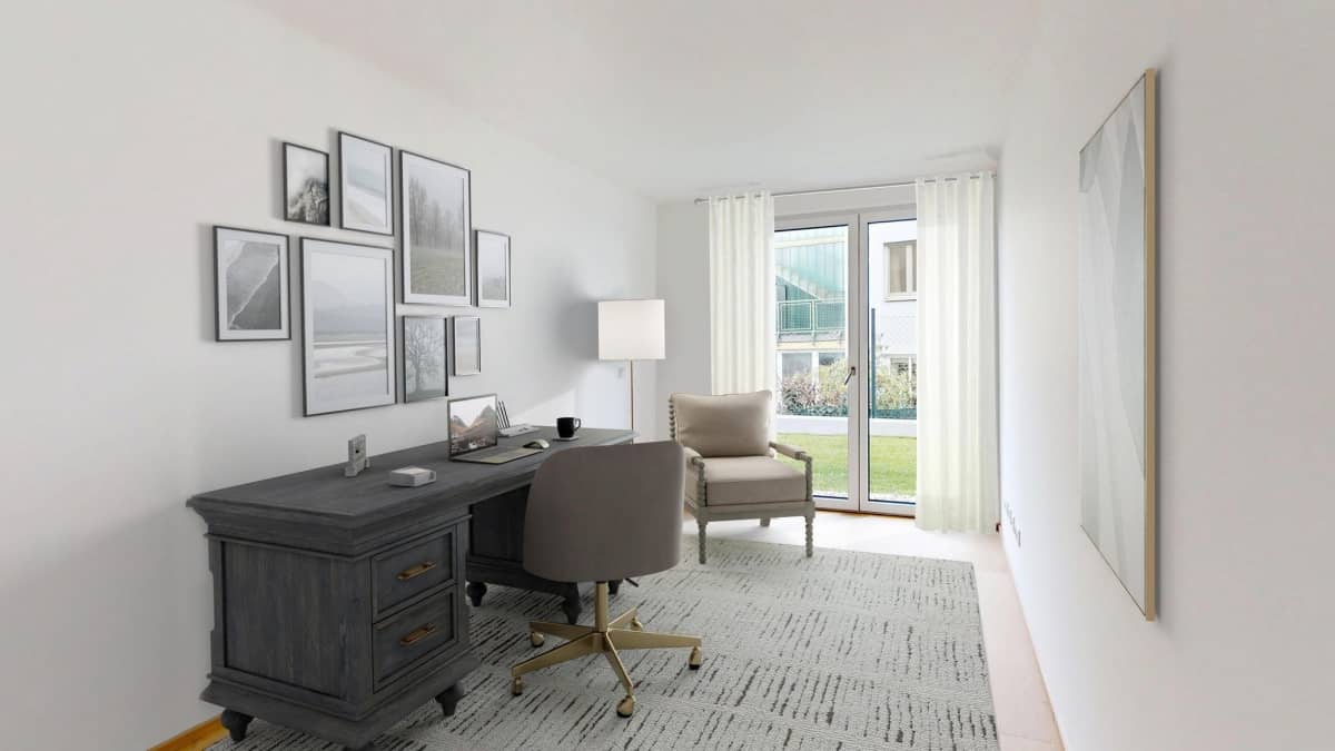 New build apartment in Neustift am Walde with garden terrace