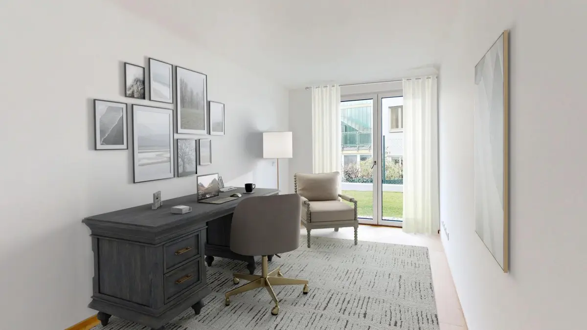 New build apartment in Neustift am Walde with garden terrace