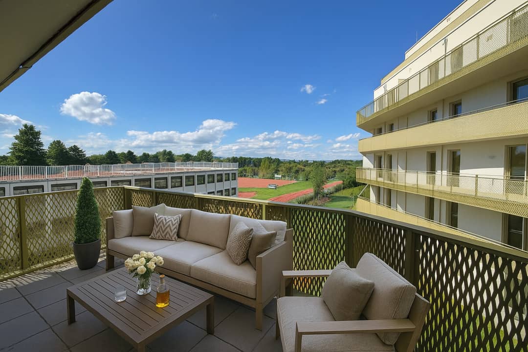 Wohnung Neubau Erstbezug Balkon Hirschfeld