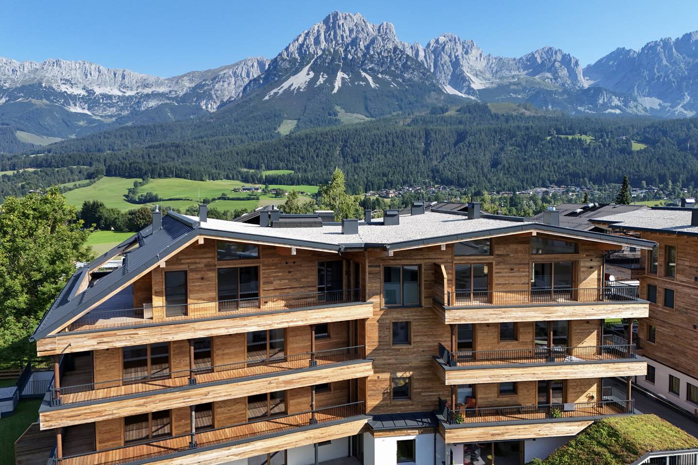 Attic apartment with panoramic view Wilder Kaiser near golf course