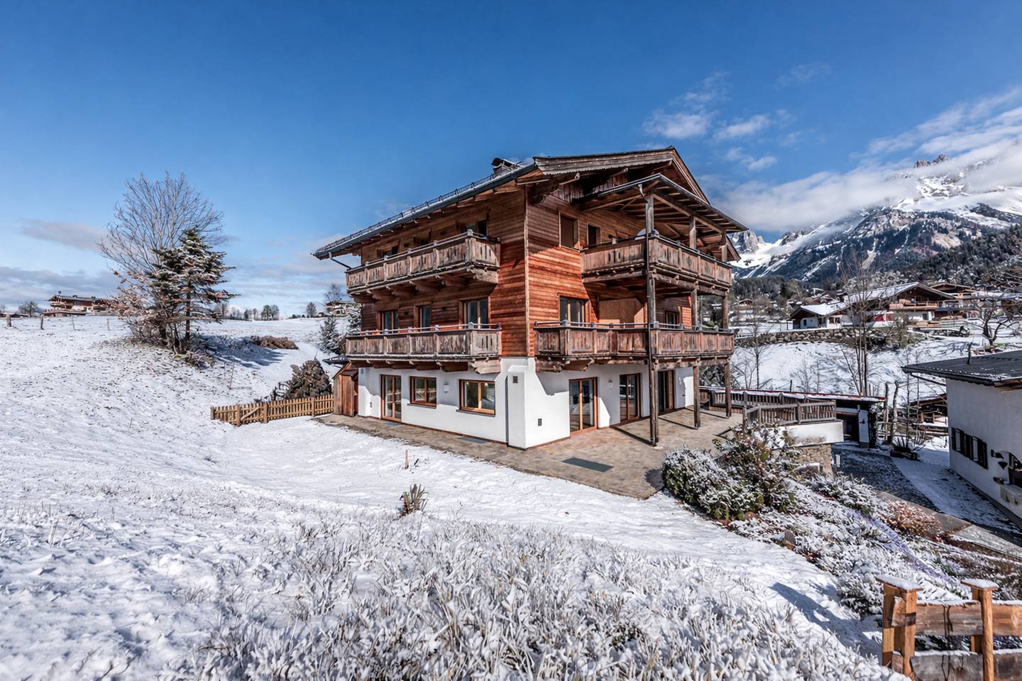 Maisonettewohnung Panoramablick Wilden Kaiser Garten