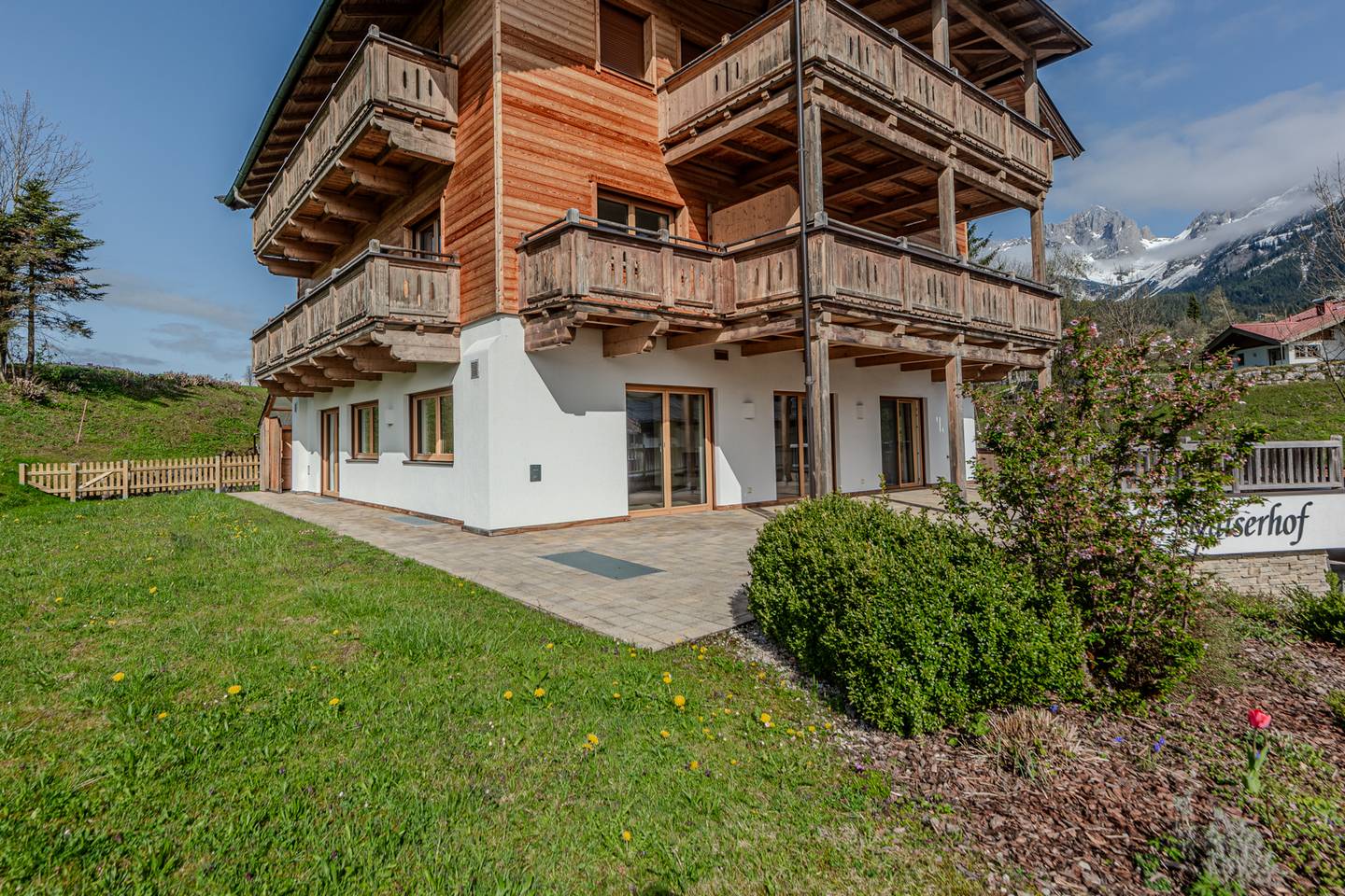 Maisonettewohnung Panoramablick Wilden Kaiser Garten