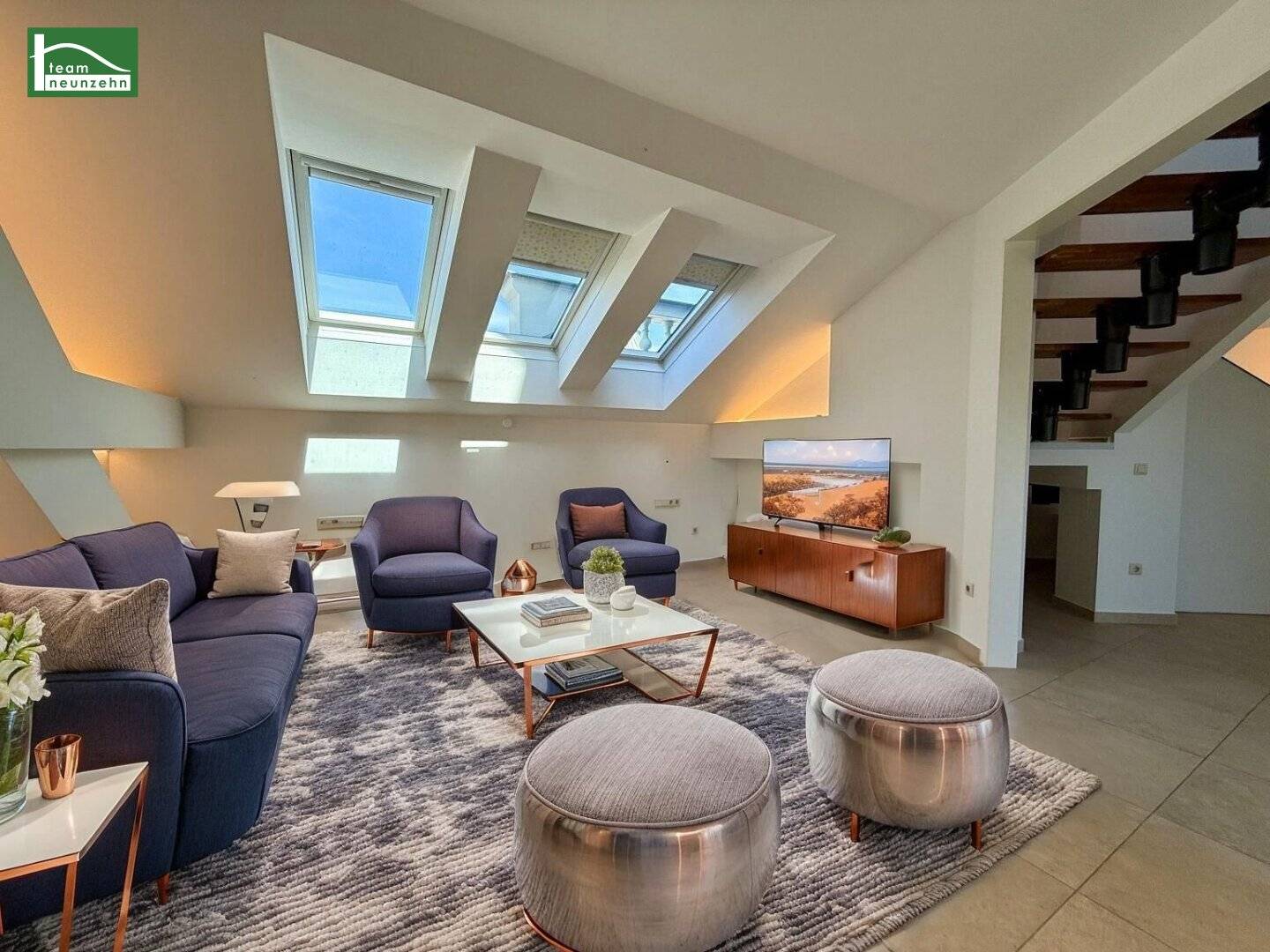 Exclusive 4-room attic maisonette apartment with terrace and elevator directly to the penthouse — 1060 Vienna!
