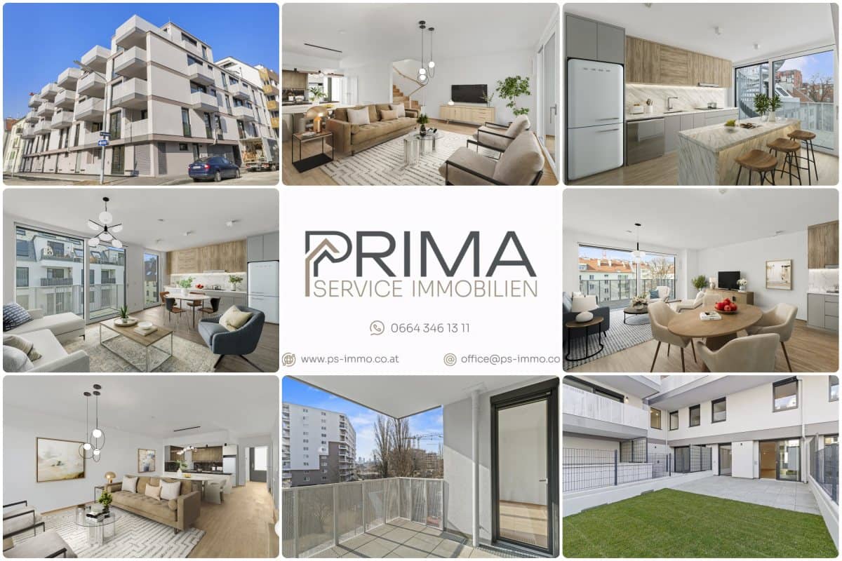 Wohnung im Neubau mit Loggia und Balkon nahe U1