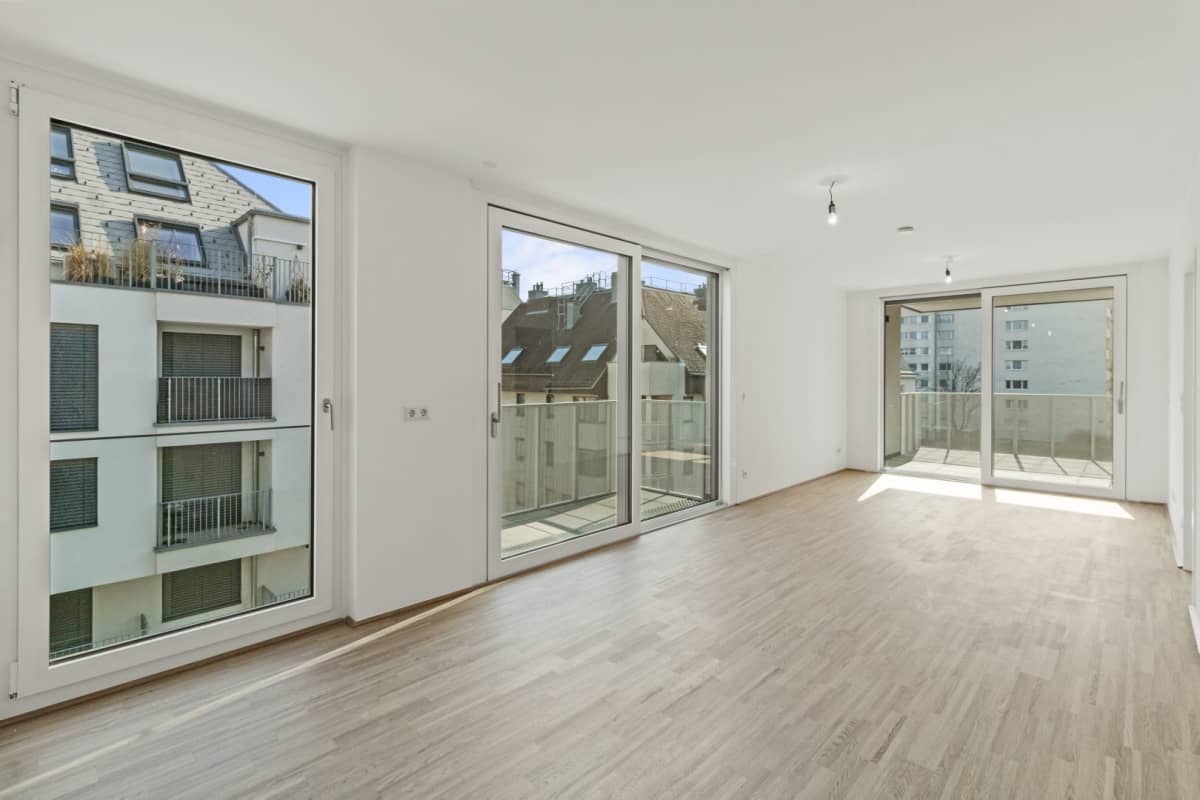 Wohnung Neubau U1 Kagraner Platz zwei Balkone