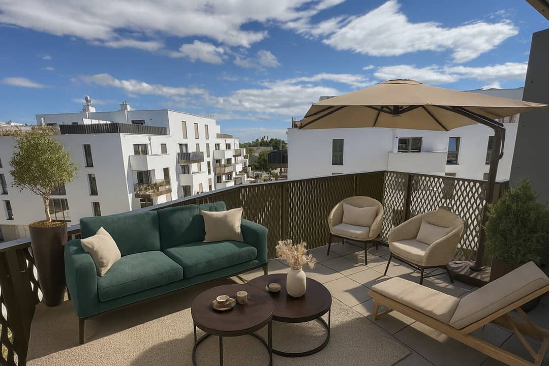 Wohnung Hirschfeld Erstbezug Provisionsfrei Balkon