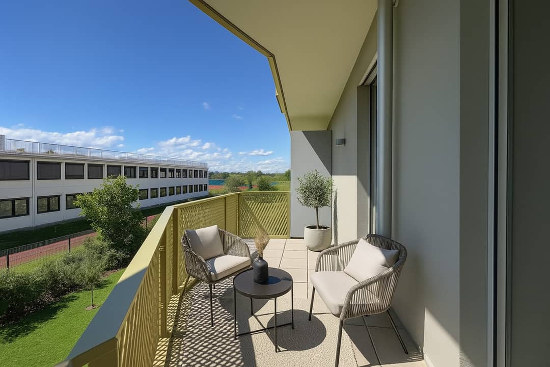 Wohnung Erstbezug im Hirschfeld mit Balkon