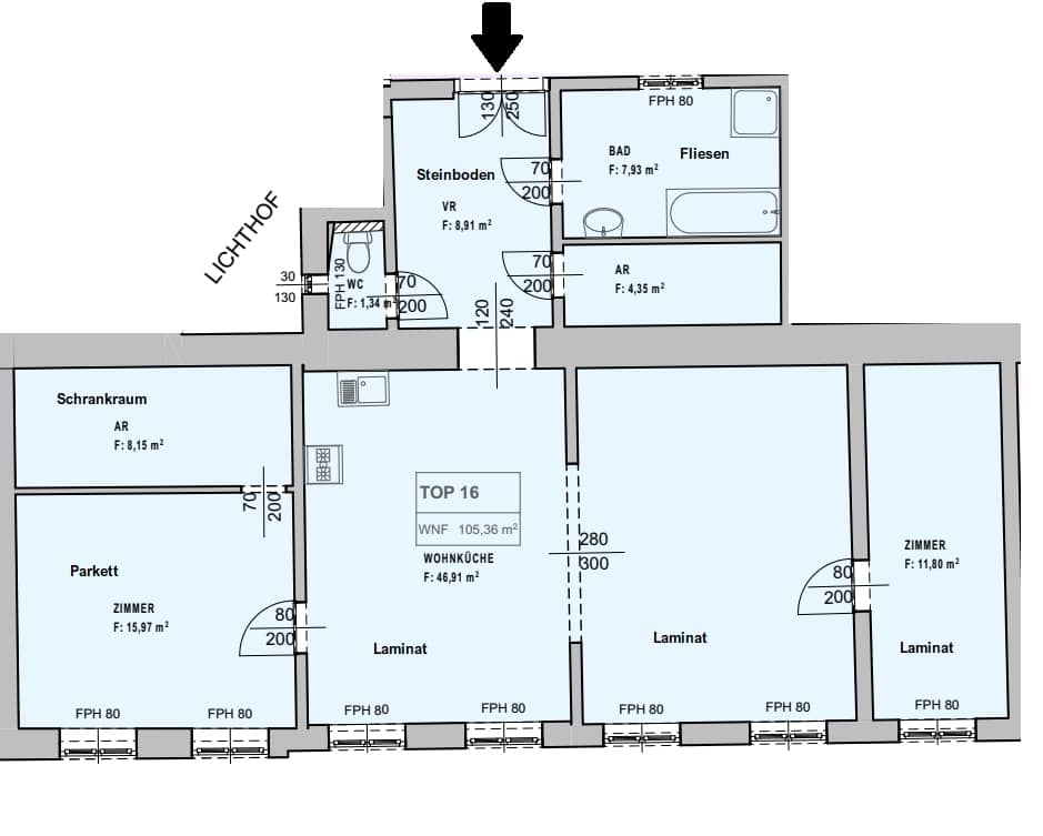 Wohnung nahe Modenapark unbefristet vermietet