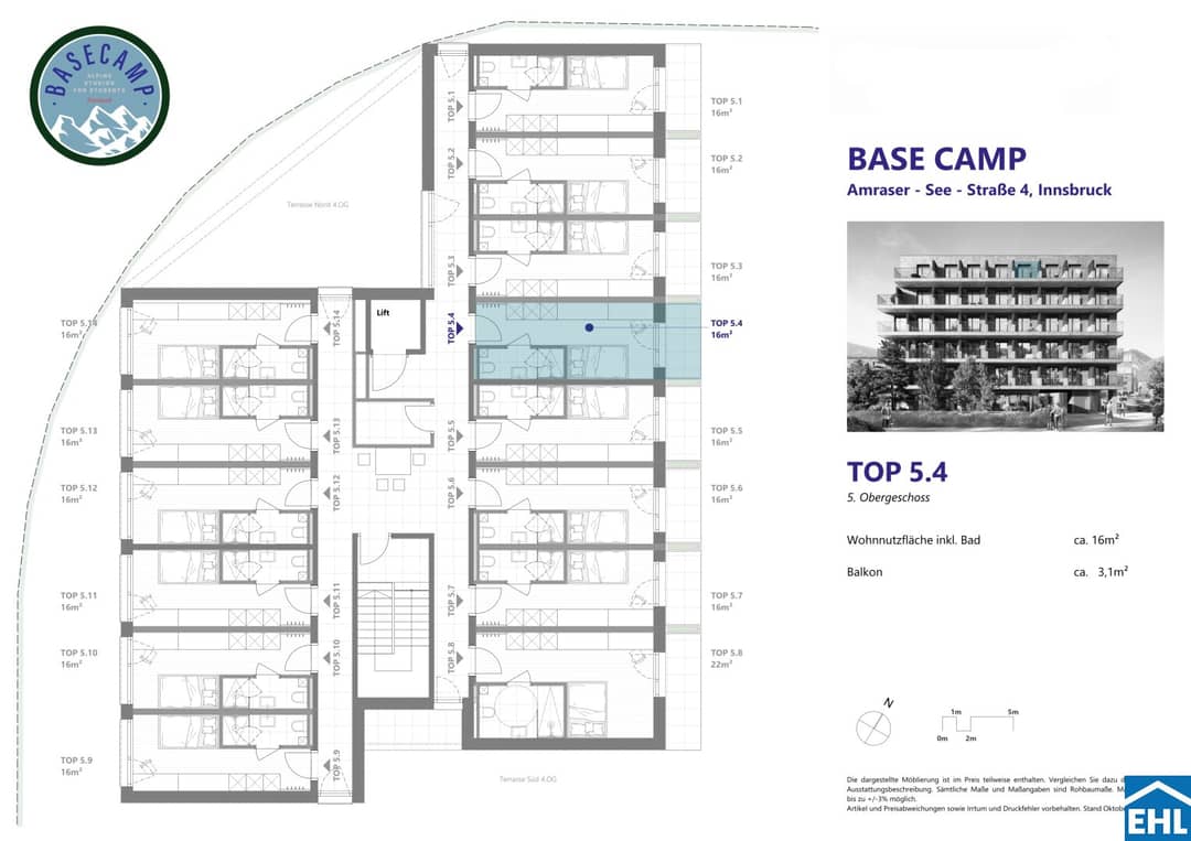 Apartment New Build BaseCamp Innsbruck Balcony