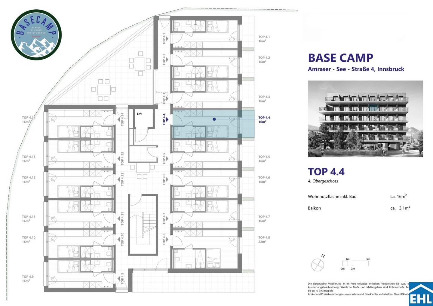 Apartment new build near university