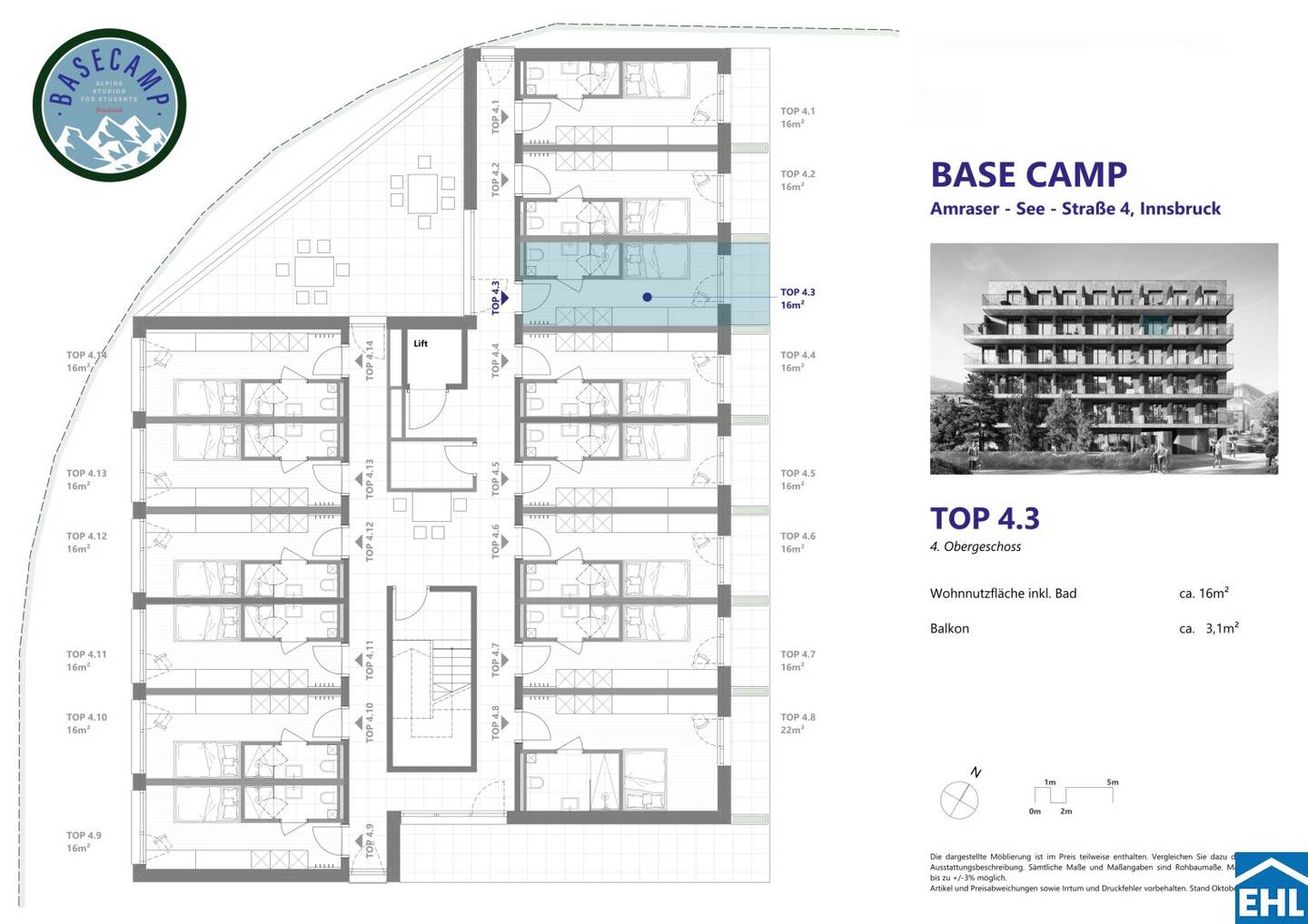 Vorsorgewohnung new build balcony near University