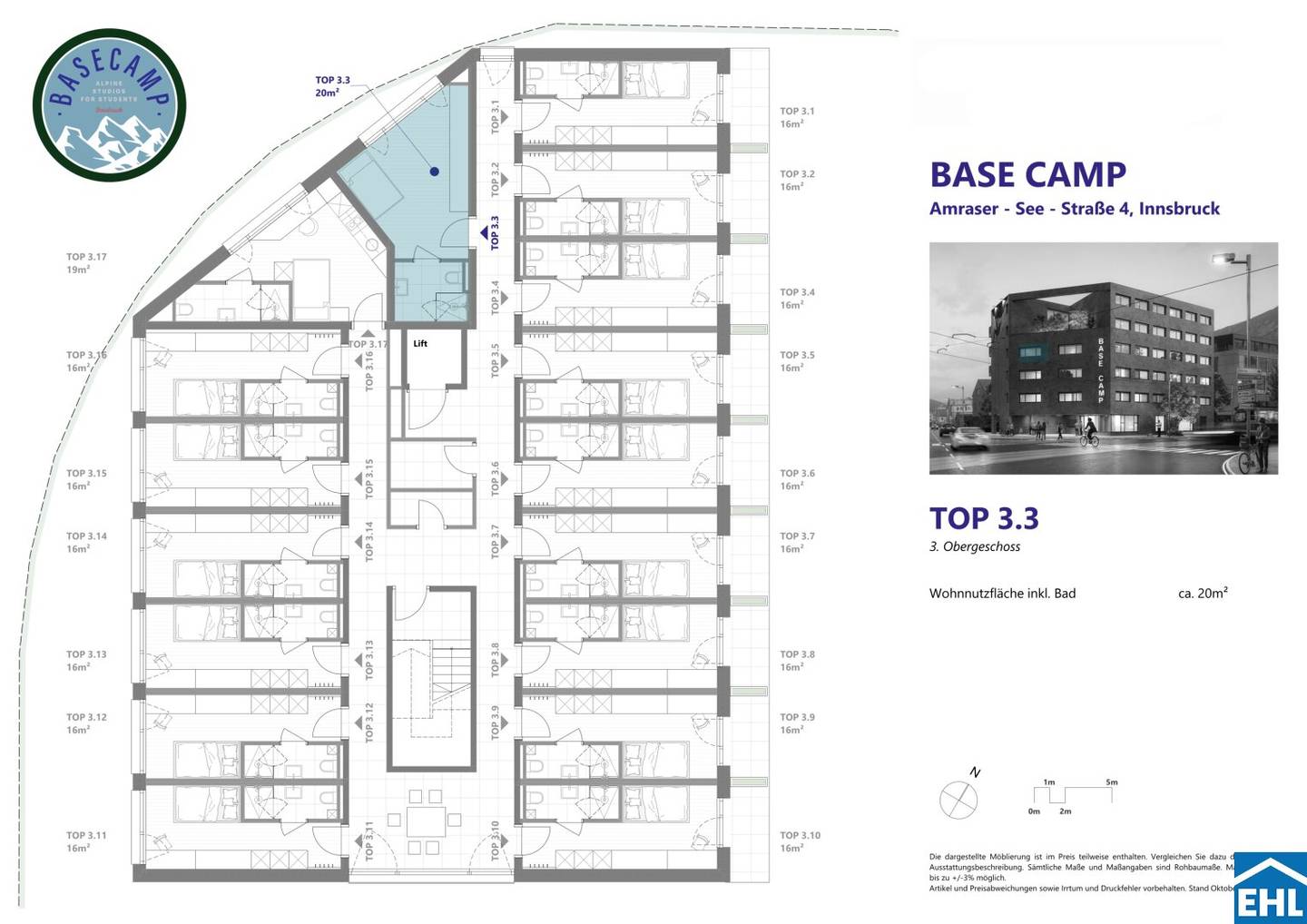 Apartment first occupancy near university