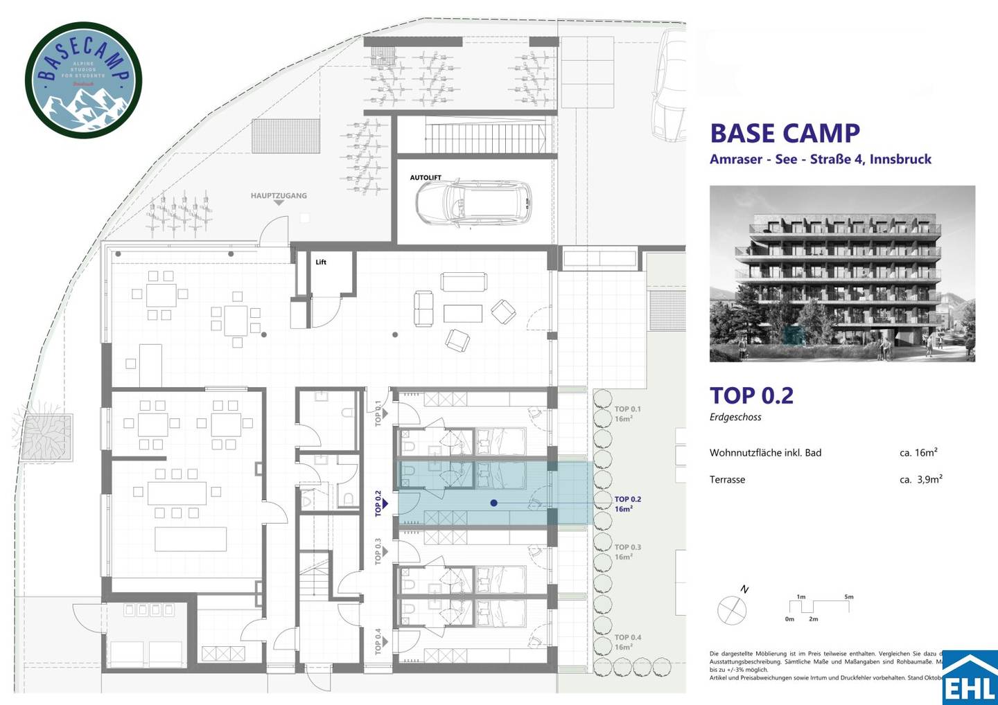 Apartment first occupancy near university