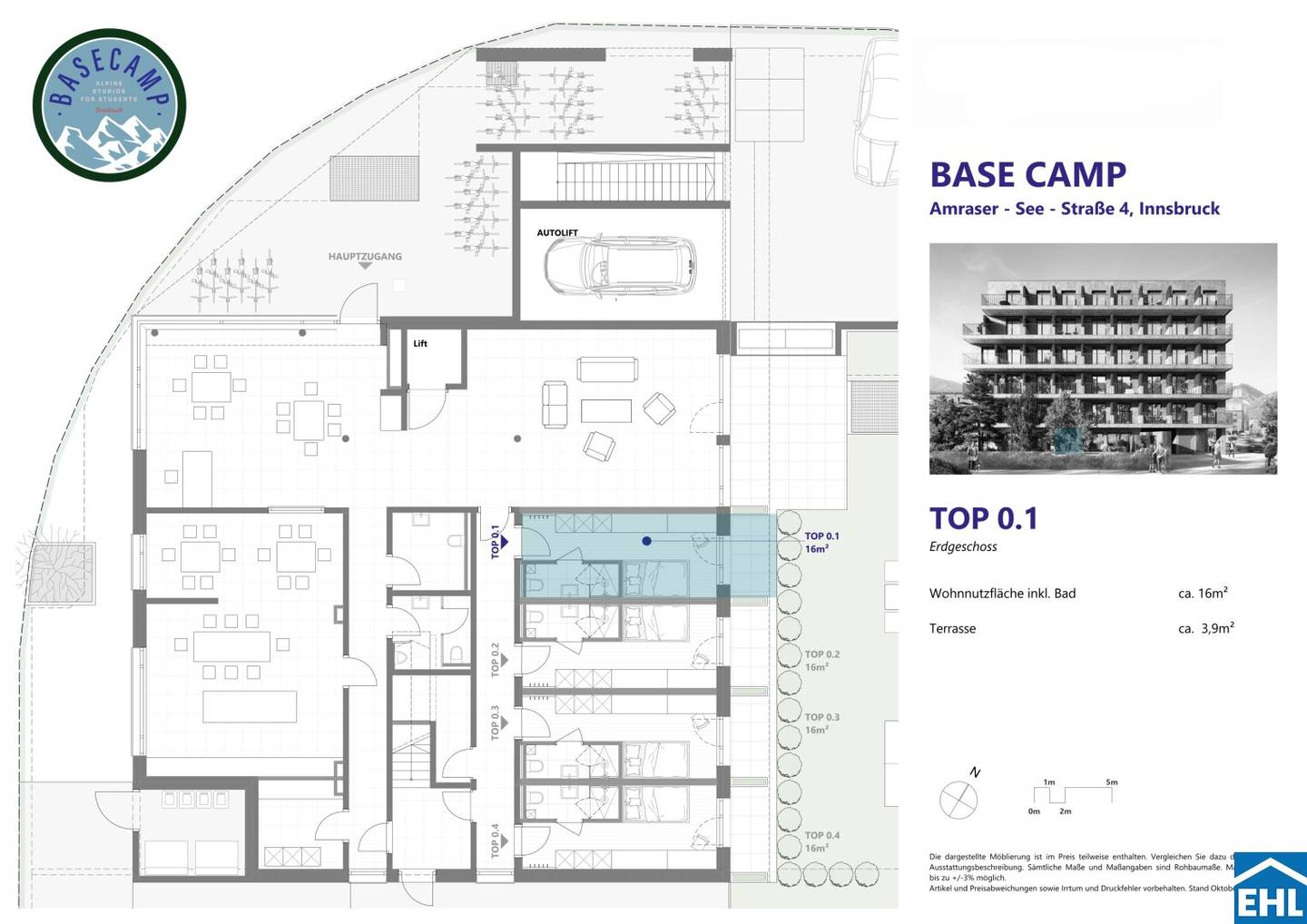 Apartment investment new build near university