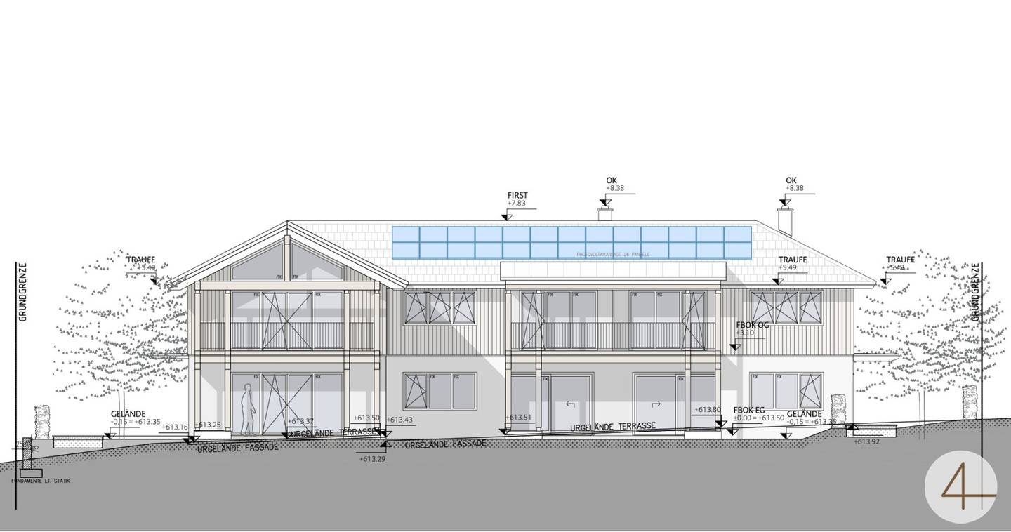 Edelrohbau - Green House Appartements - Wohnungspaket – direkt am Skilift Nassfeld  grüner Panoramablick - 28 PV-Panele - Stellplätze