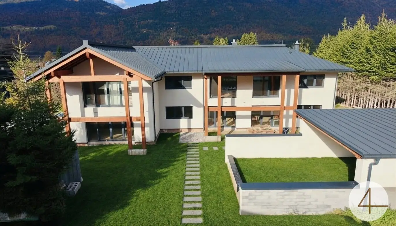 Edelrohbau - Green House Appartements - Wohnungspaket – direkt am Skilift Nassfeld  grüner Panoramablick - 28 PV-Panele - Stellplätze