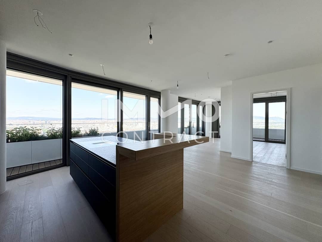 Apartment with New Danube view and two balconies