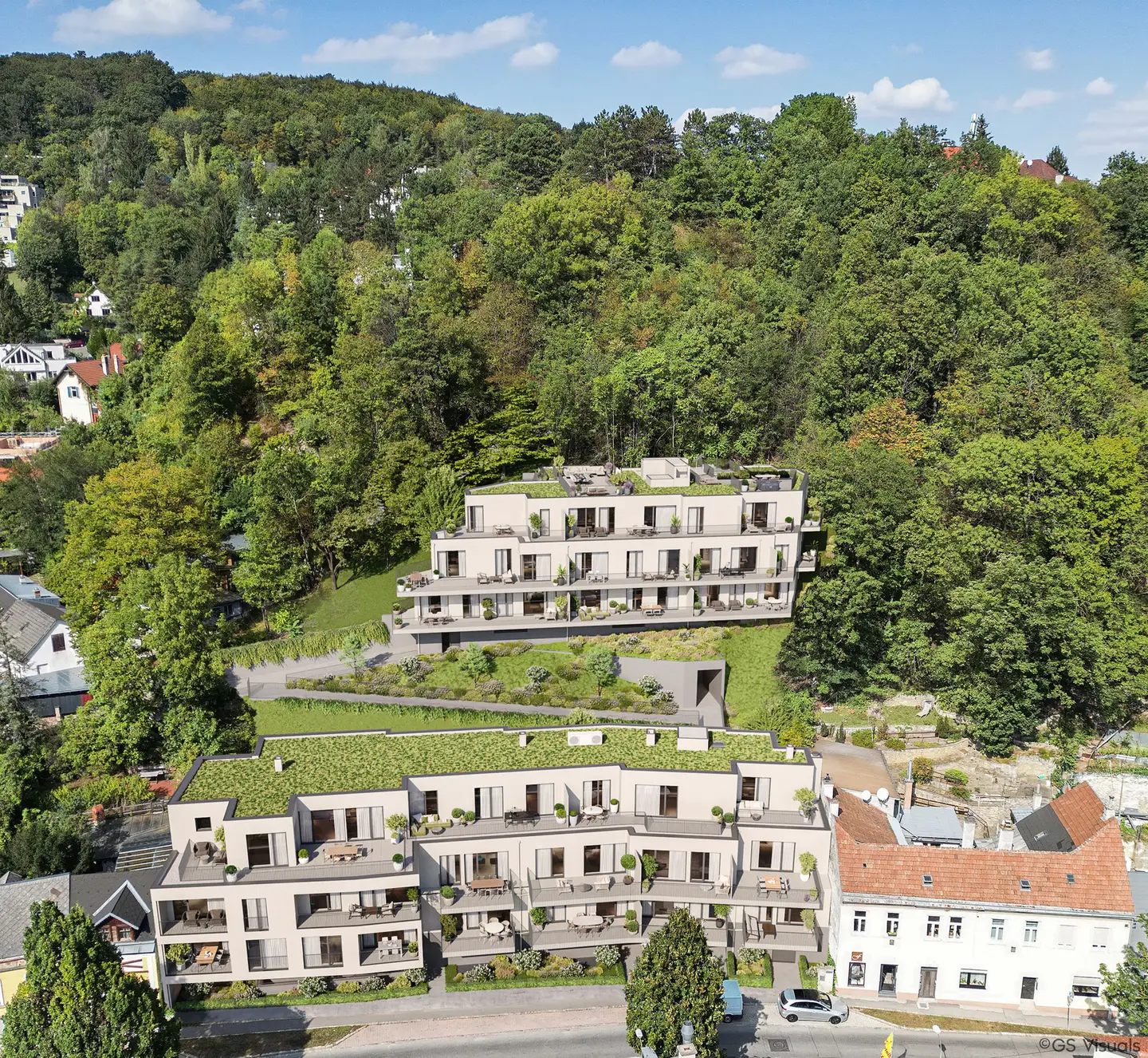 Ground floor apartment first occupancy with south terrace commission free