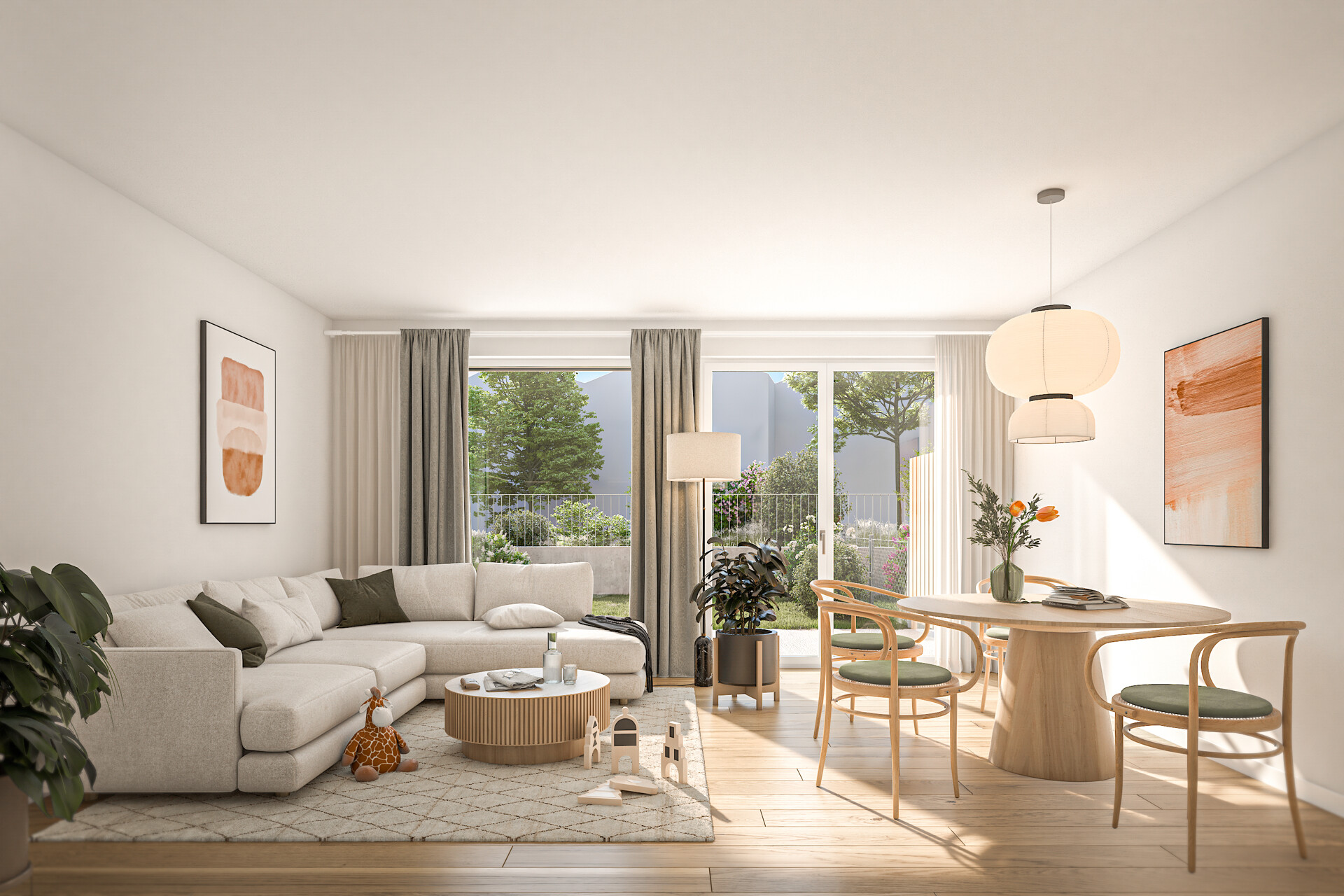 Wohnung mit Gartenterrasse und Eigengarten