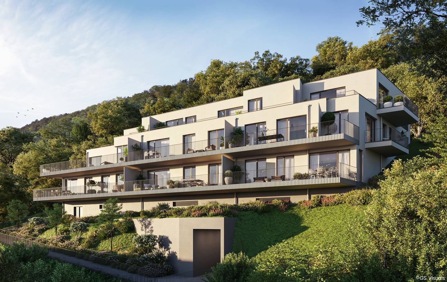 Erdgeschosswohnung großer Balkon 42 m²