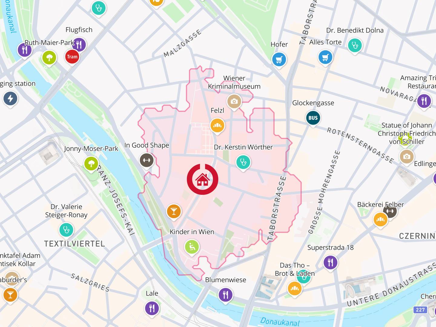 Toplage im Karmeliterviertel. Stellplatz in der Hollandstraße 11+13 – zentral, ruhig und mit perfekter Anbindung an U2/U4 und den Donaukanal.
