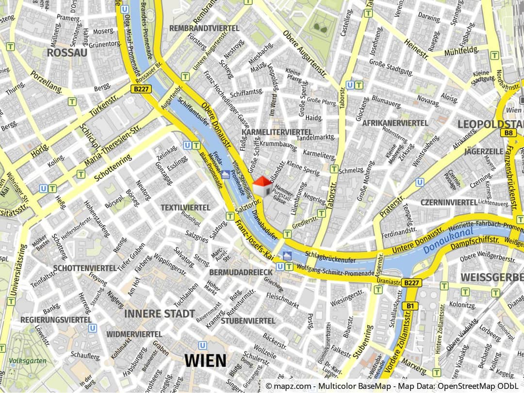 Toplage im Karmeliterviertel! Stellplatz in der Hollandstraße 11+13 – zentral, ruhig und mit perfekter Anbindung an U2/U4 und den Donaukanal.