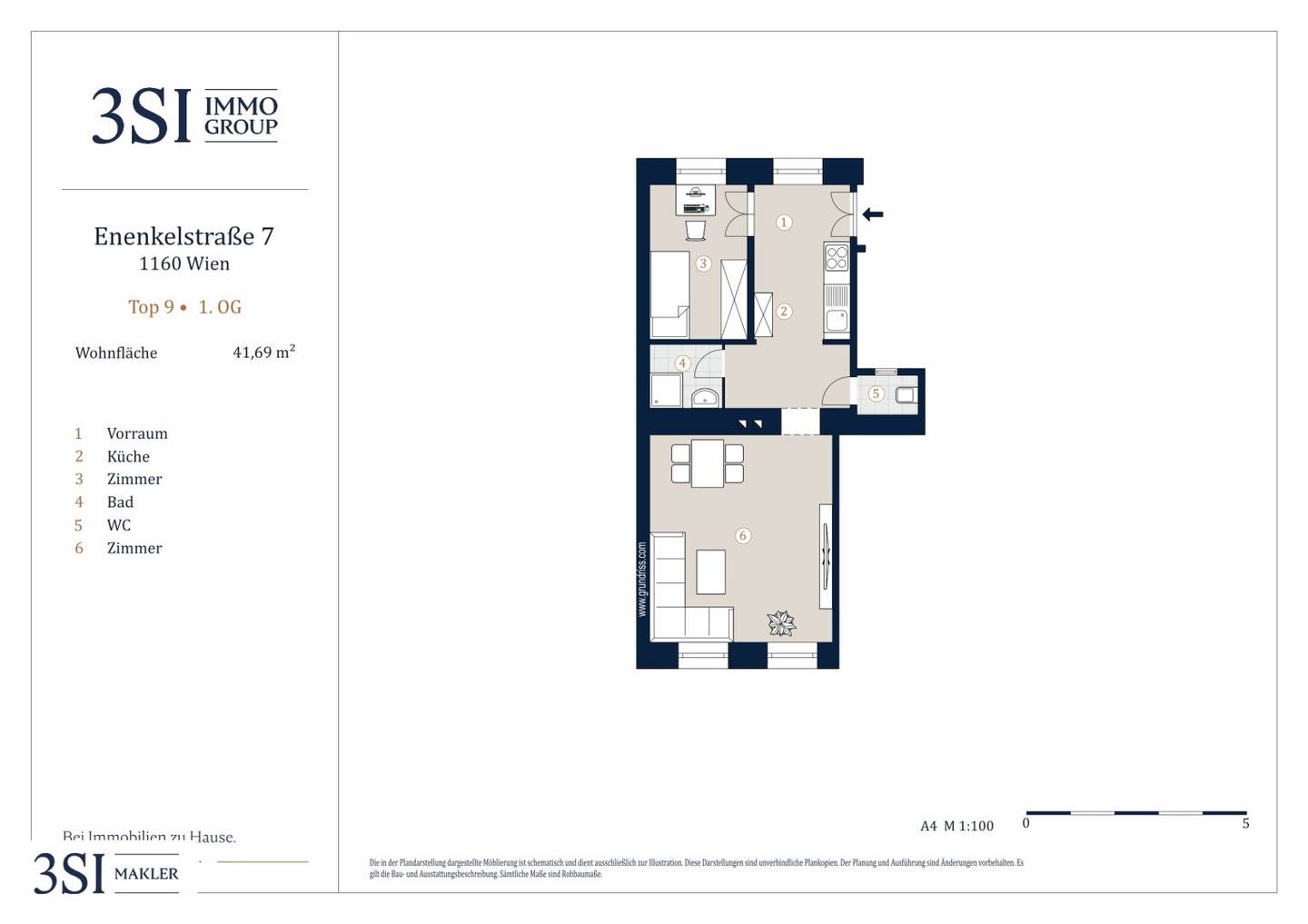 Altbauwohnung mit Charme im ruhigen Innenhof