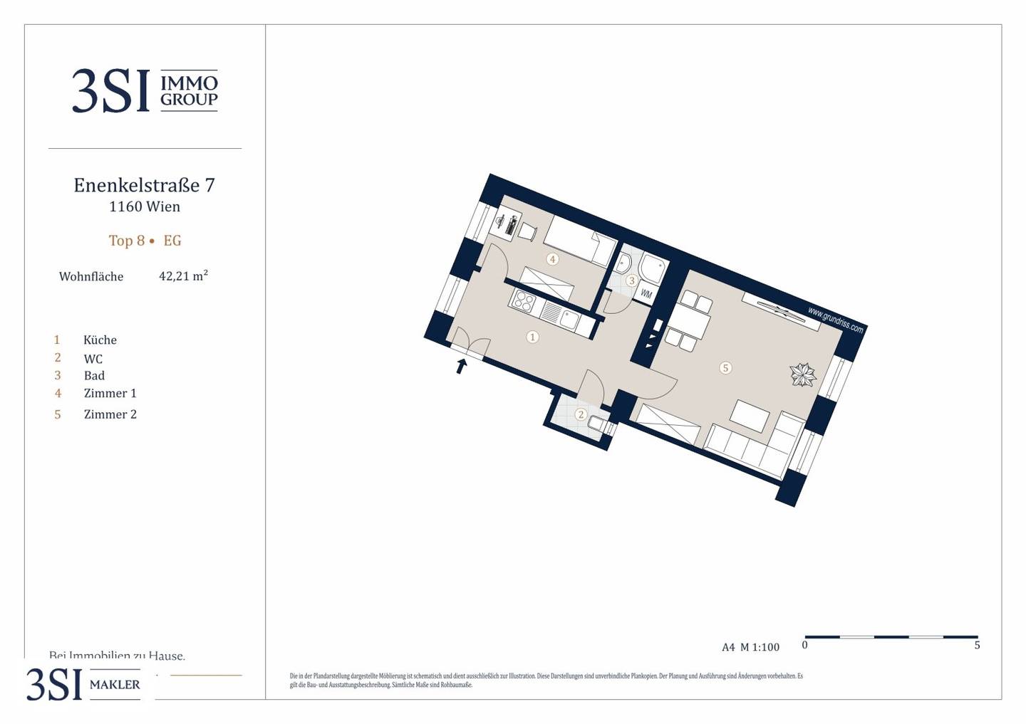 Gepflegtes 2-Zimmer-Apartment in Ottakring – urban, ruhig, gut angebunden!