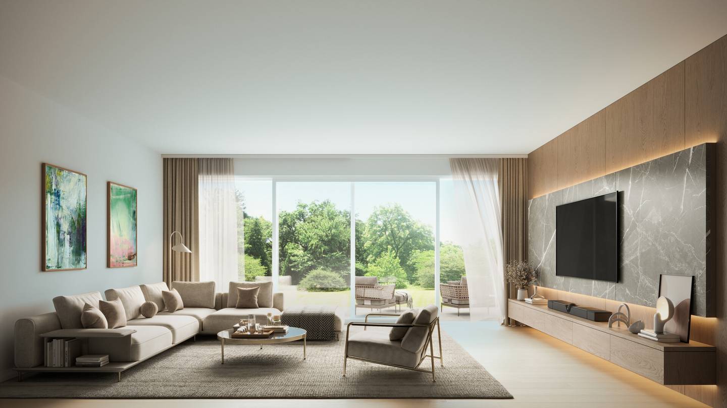 Ground floor apartment with terrace and garden