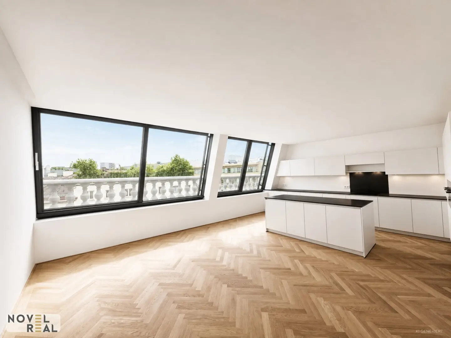 Penthouse with rooftop terrace in Vienna near the city center