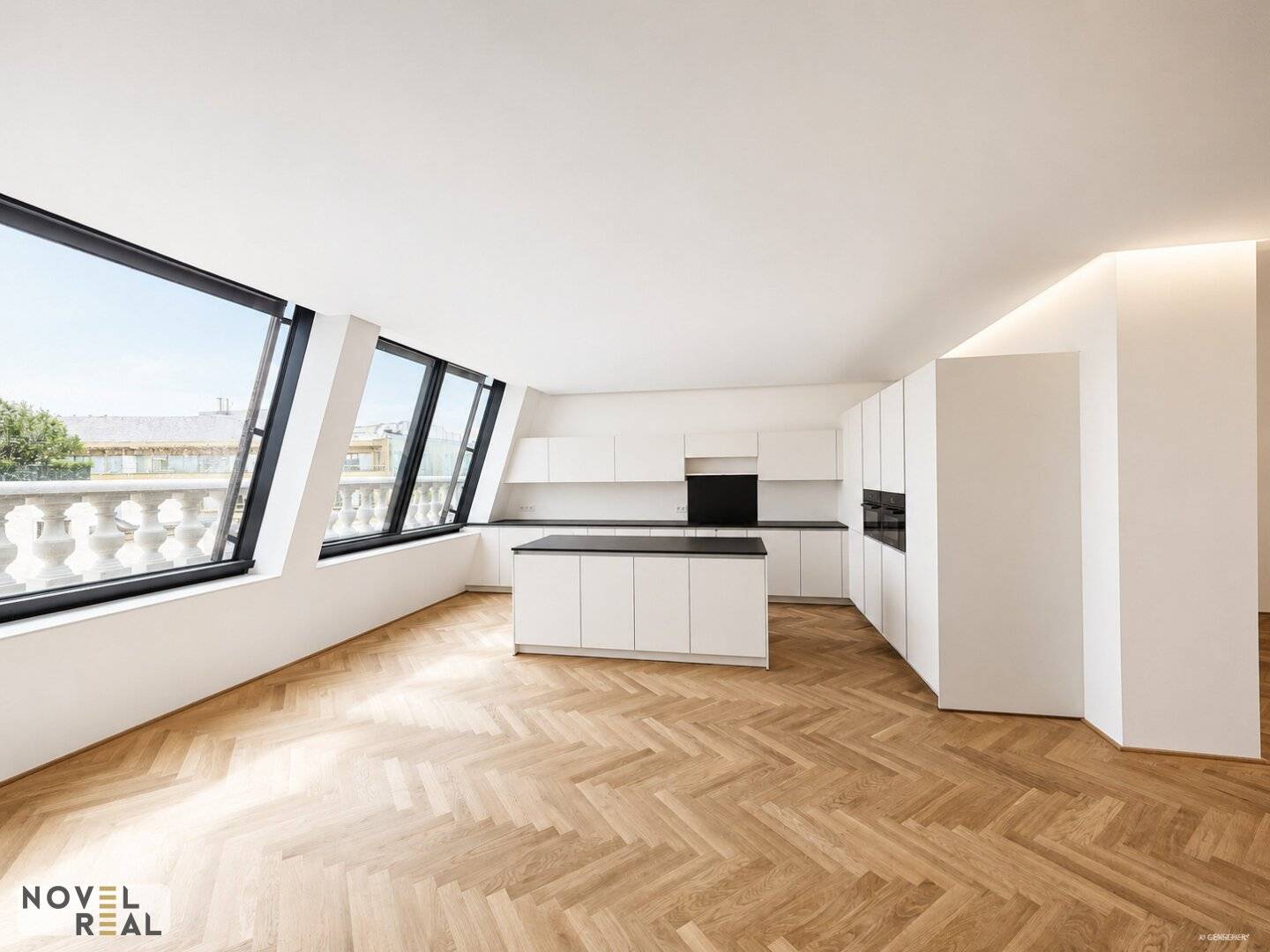 Penthouse with rooftop terrace in Vienna near the city center