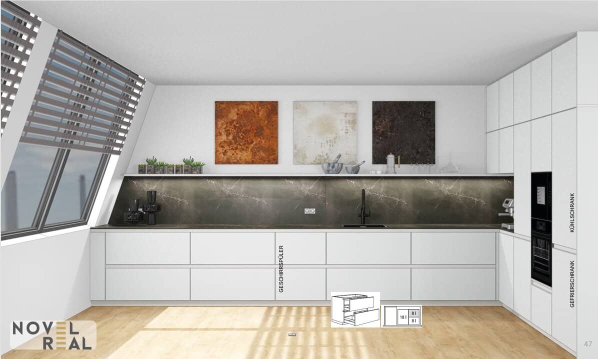 Penthouse mit Dachterrasse in Wien nahe Innenstadt