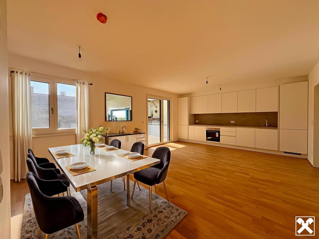 Einrichtungsvorschlag Küche mit Esszimmer