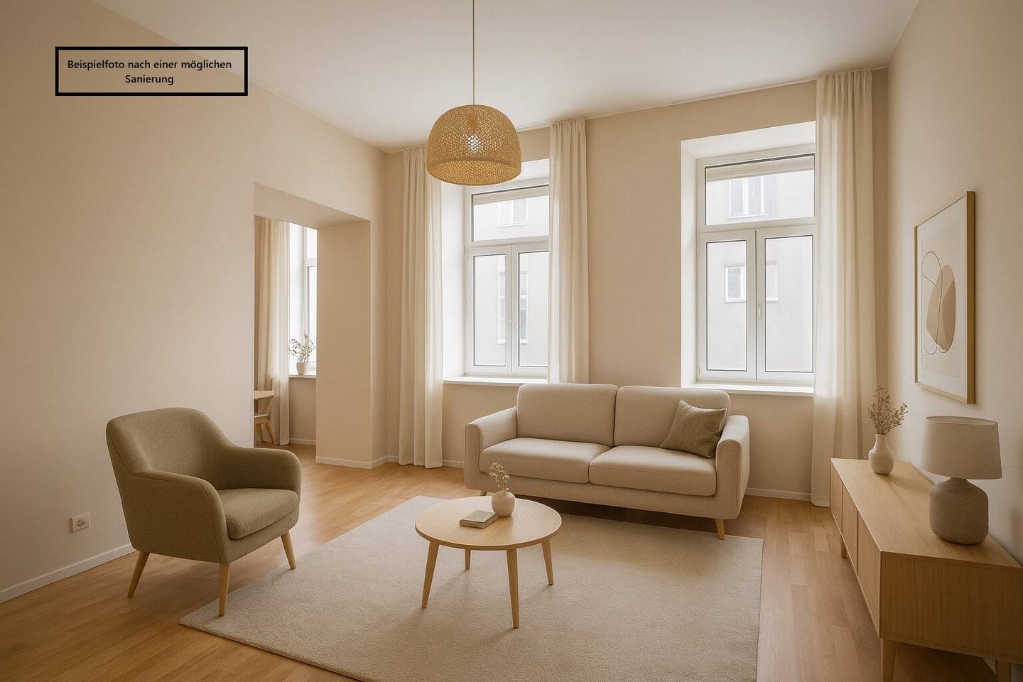 ++NEW++ For DIY enthusiasts: 2 room old building apartment (renovation needed) well adaptable floor plan