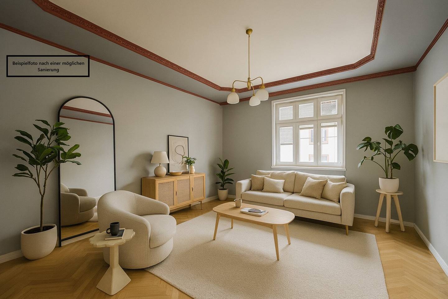 New quiet two room old building apartment with separate kitchen remodeling potential