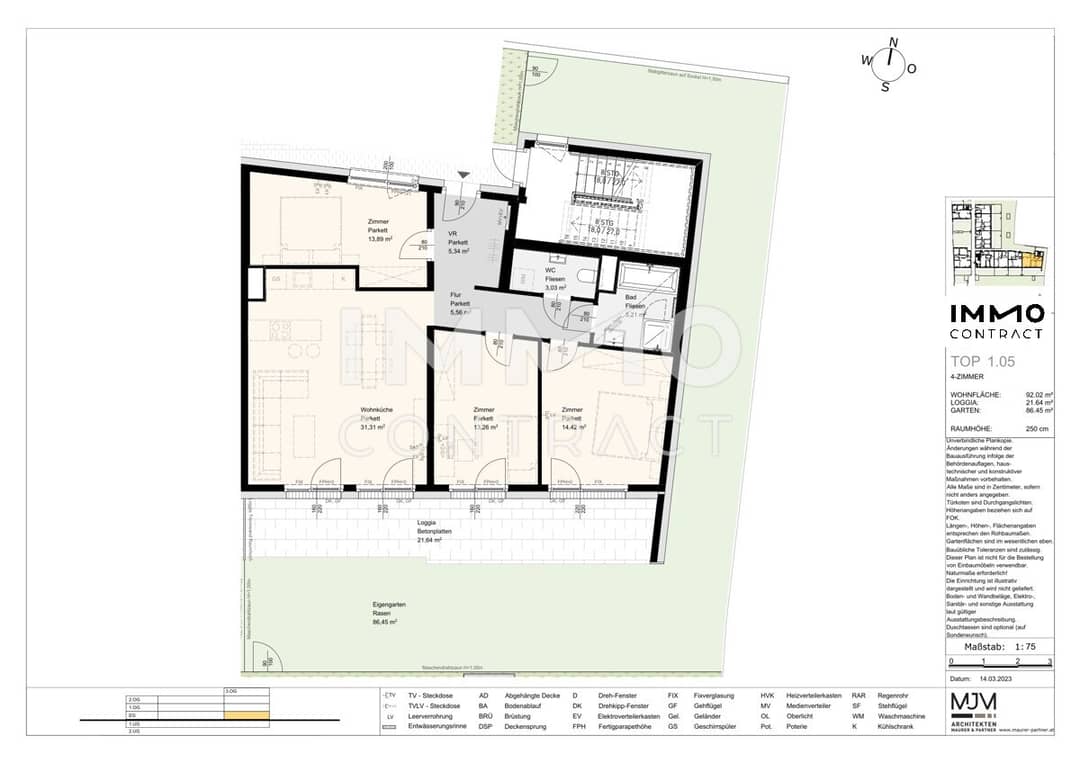 Erdgeschosswohnung Innenstadtlage mit Tiefgarage