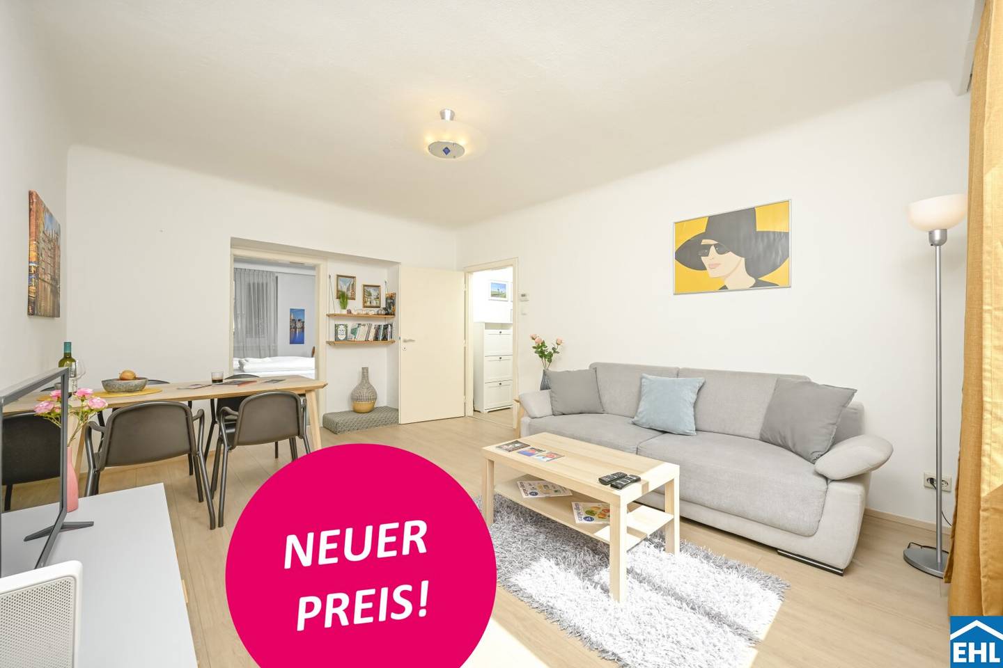 Wohnung mit Blick ins Grüne teilmöbliert