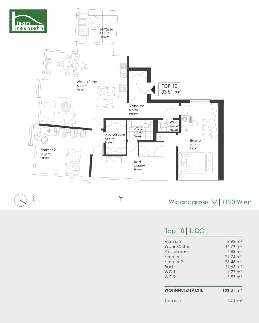 Spacious living dream with a dreamlike view of the vineyards - Dream location in the 19th