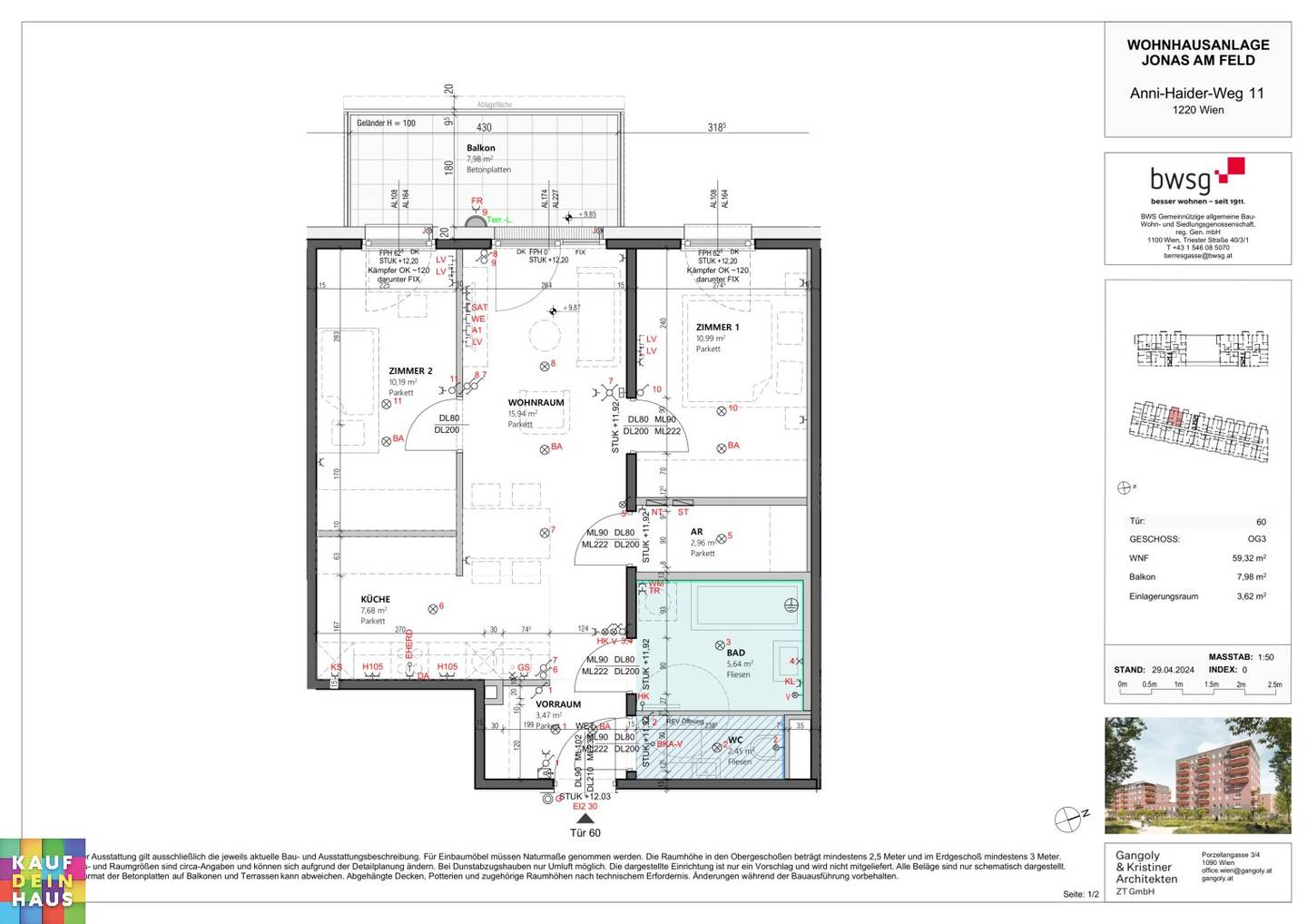Wohnung Neubau Balkon Badeteich Hirschstetten