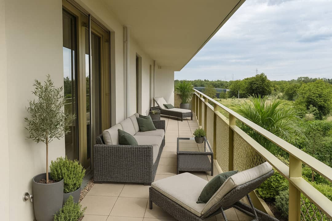 Wohnung Erstbezug Hirschfeld mit Balkon