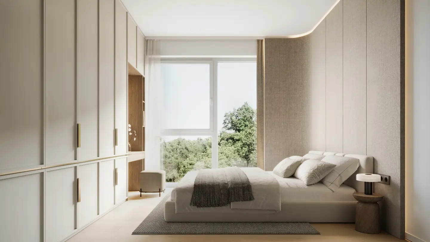 3 Zimmer Wohnung mit Grünblick und Eckbalkon