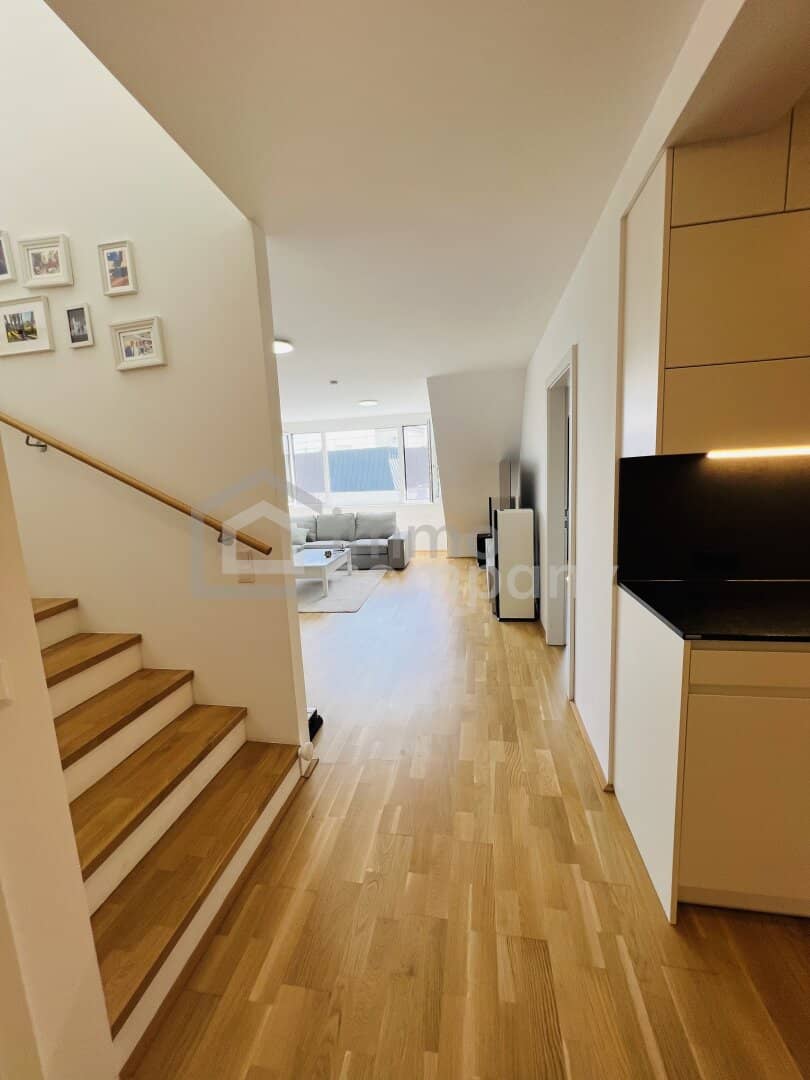 Newly built attic apartment with a large terrace