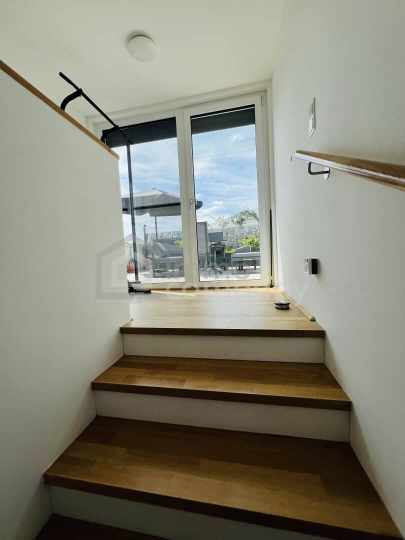 Newly built attic apartment with a large terrace