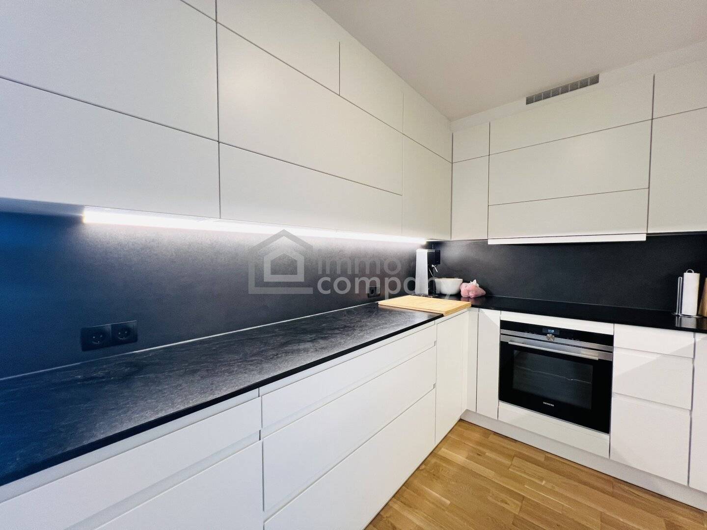 Newly built attic apartment with a large terrace