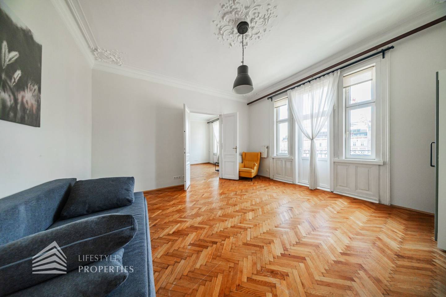 Wohnung im Stilaltbau nahe Westbahnhof möbliert