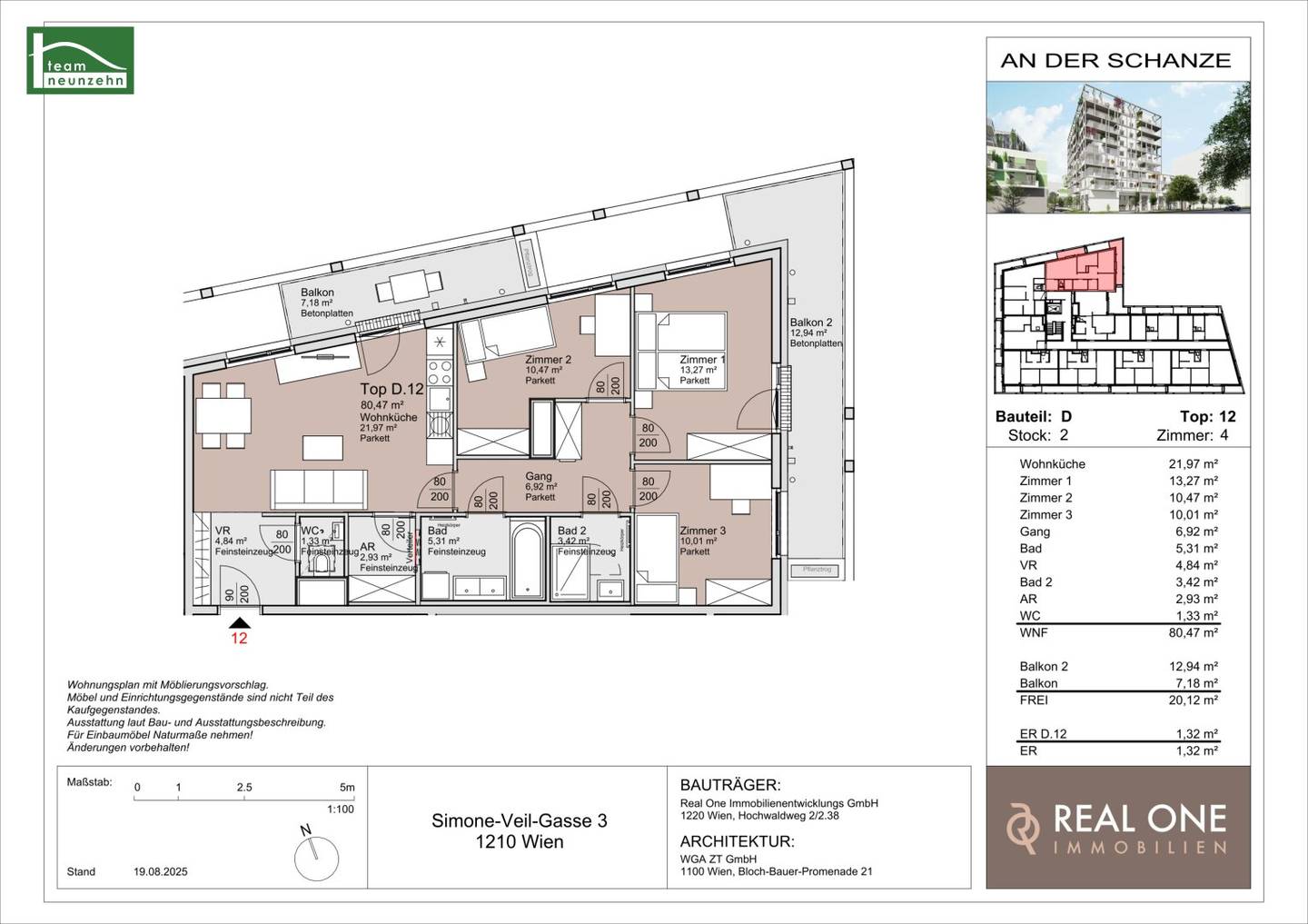 An der Schanze – First occupancy near Kagran U1 and Alte Donau Completion end of 2026