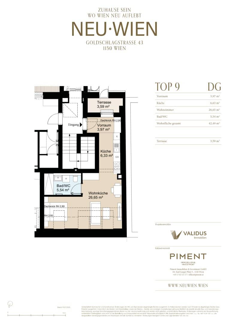 Apartment first occupancy in a quiet courtyard with balcony