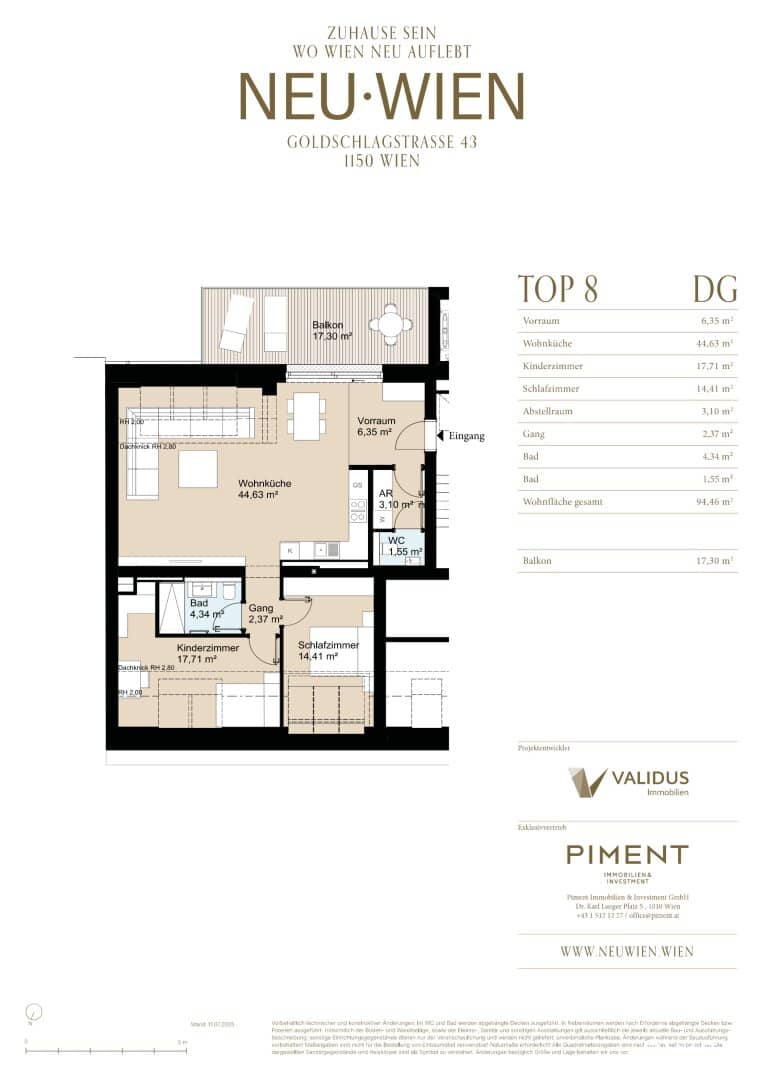 Apartment with balcony near Westbahnhof