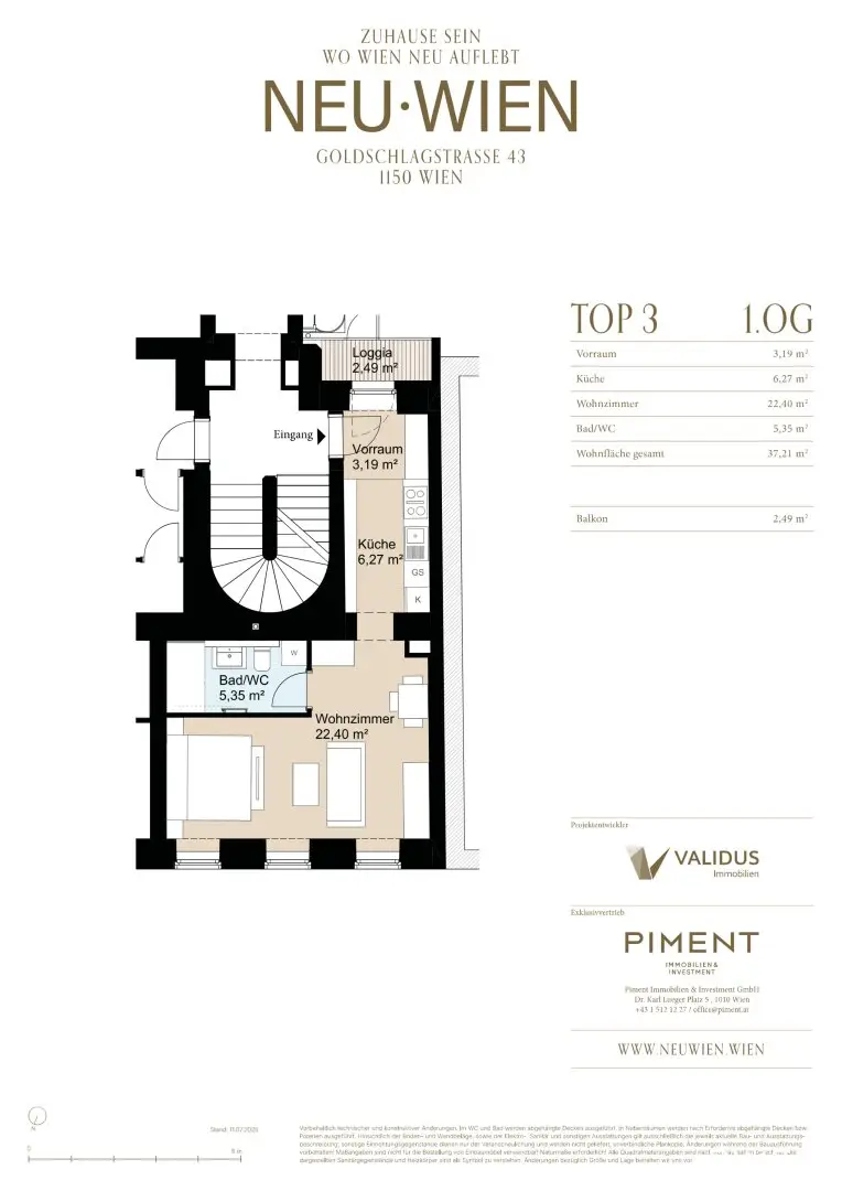 Brand new apartment with loggia near U3 Westbahnhof